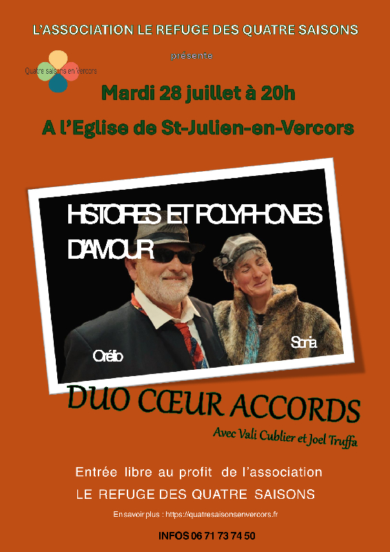 Duo Cœur Accords - Histoires et polyphonies d'amour